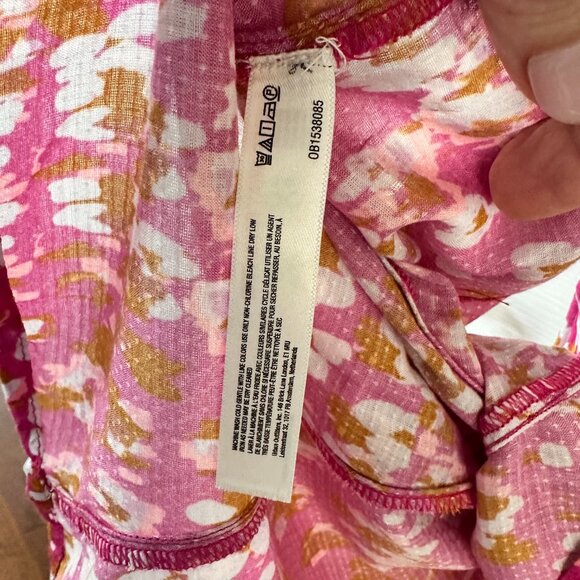 Anthropologie Pink and Orange Backless Dress - Picture 3 of 6